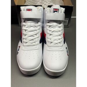 Fila Vulc 13 Reverse Flag Mens White Navy Red High Top Sneakers 1CM00802-125 12